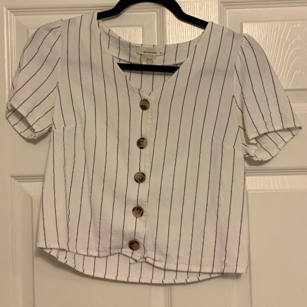 Urban Stripped button top